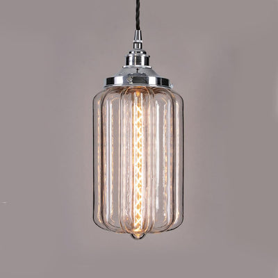 Old School Electric Ellington Pendant Light, Clear Glass