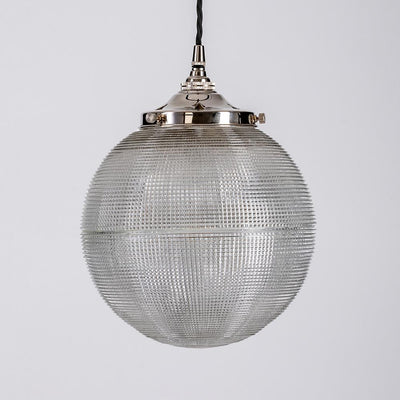 Old School Electric Prismatic Globe Pendant Light