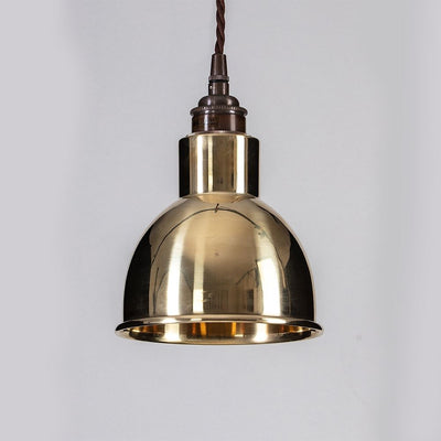 Old School Electric Churchill Pendant Light with Metal Shade