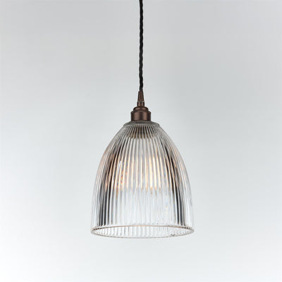 Elongated Prismatic Pendant Light