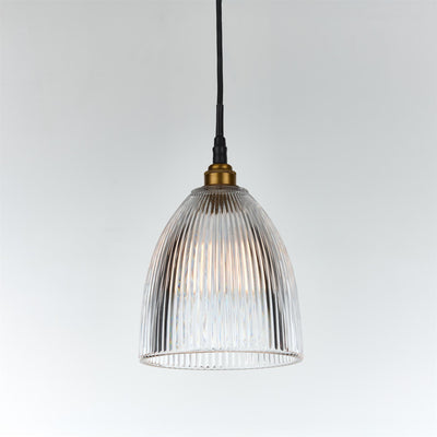 Old School Electric Elongated Prismatic Pendant Light : Bathroom Version