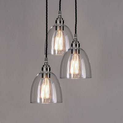 Old School Electric Blown Glass Cluster - Clear