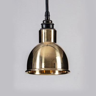 Old School Electric Churchill Bathroom Pendant Light with Metal Shade